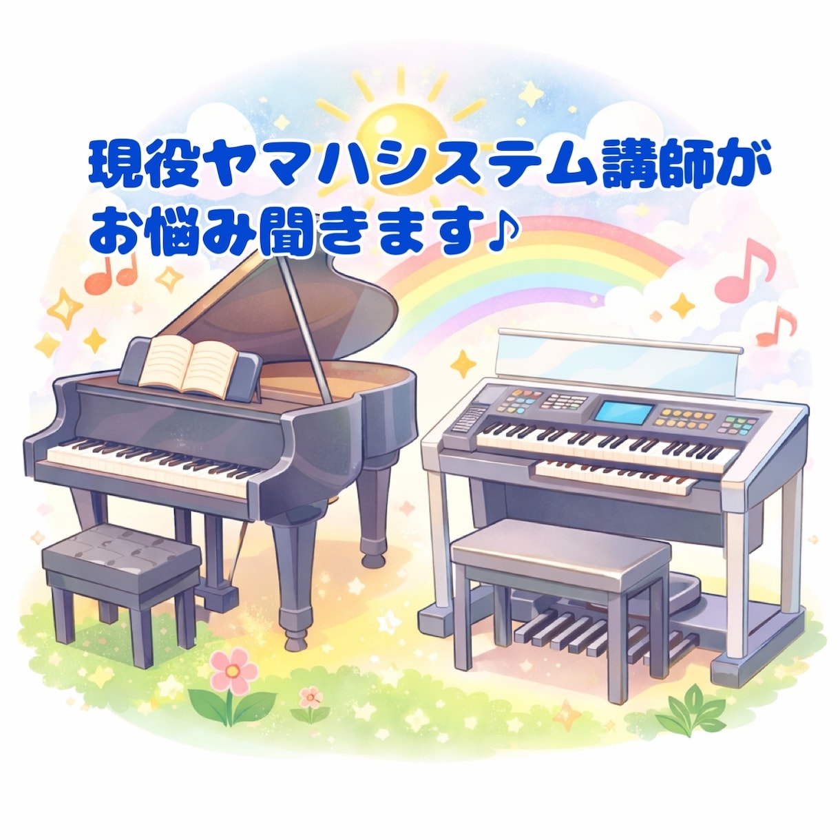 ピアノ・エレクトーンのお悩み聞きます 指使い・練習方法等、プロが文章で丁寧にアドバイス｜初心者歓迎 イメージ1