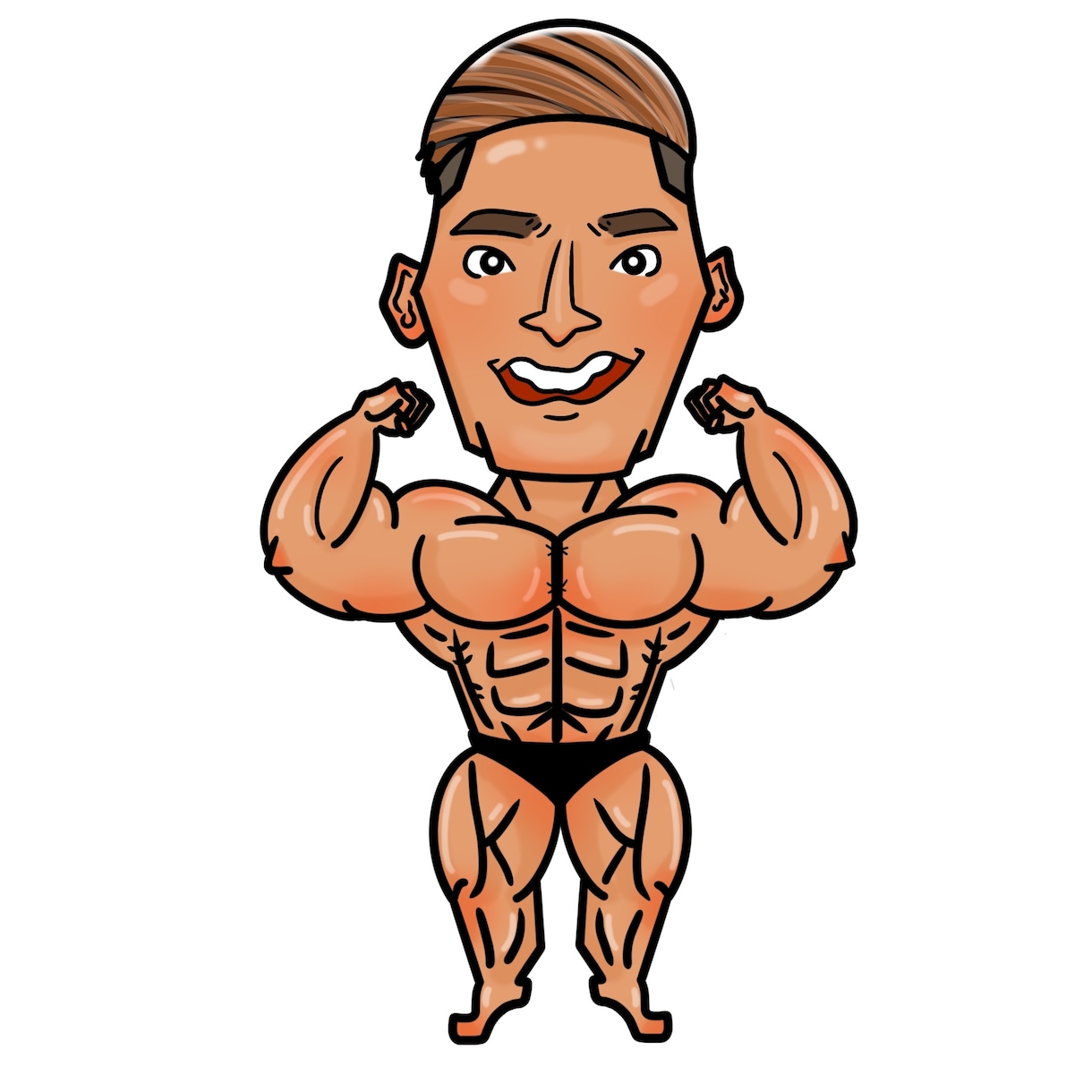 写真から愛らしいキャラクター風似顔絵をお描きします 顔出ししたくないけど、知り合いなら分かる！そんな似顔絵です。 イメージ3