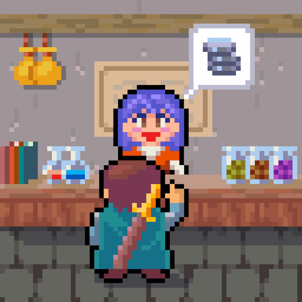 レトロゲームのようなドット絵を作成します 8bit 16bit 時代を思わせる懐かしい表現で作成 イメージ1