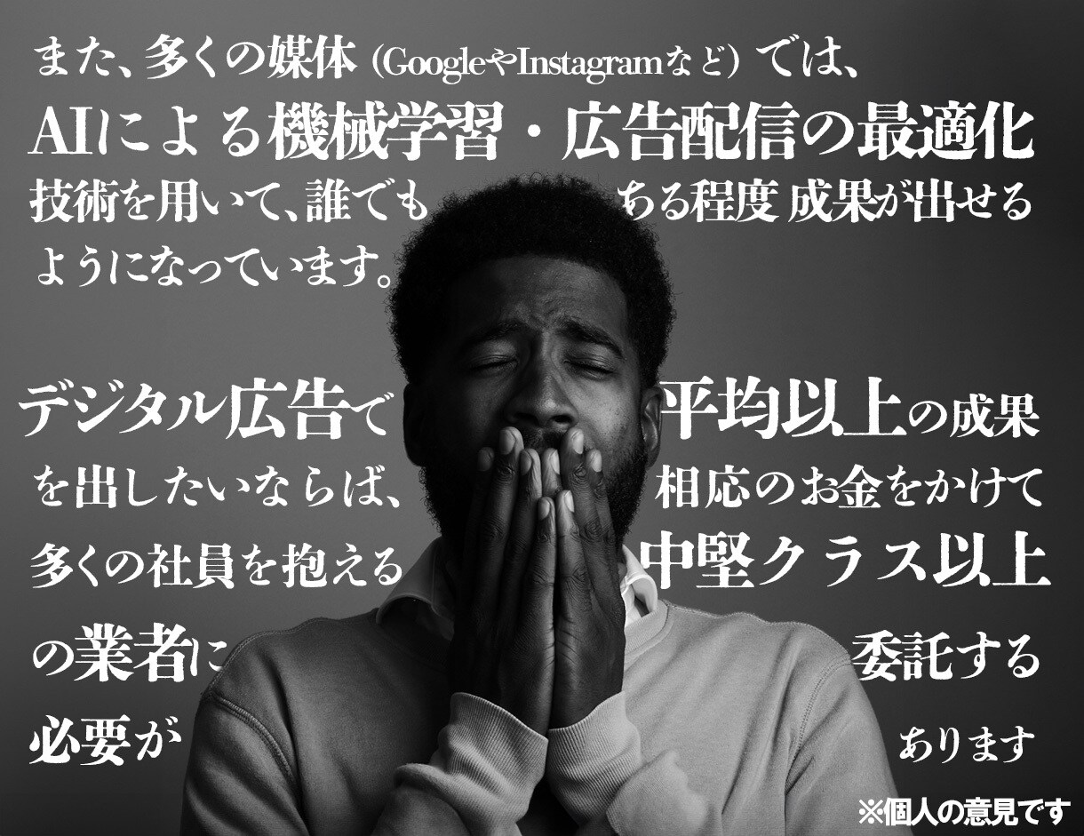 ライトプラン：Google検索広告内製を手伝います ご要望にお応えして5,000円のライトプランを開始！ イメージ5