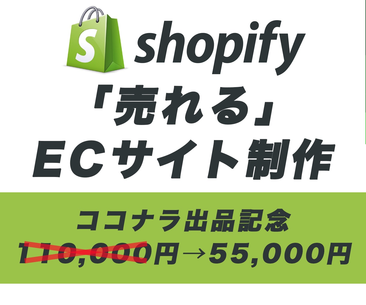ShopifyのECサイトを制作します ただ作るだけでは意味がない！「売れる」ECサイトを制作します イメージ1