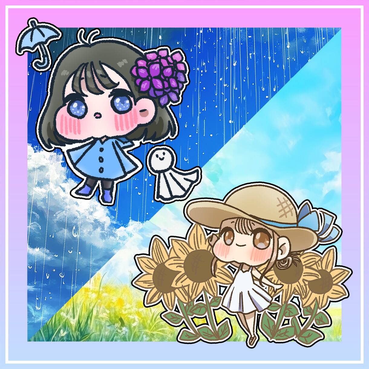 デフォルメイラスト承ります あなただけのイラスト・SNSのアイコンを描きます！ イメージ4
