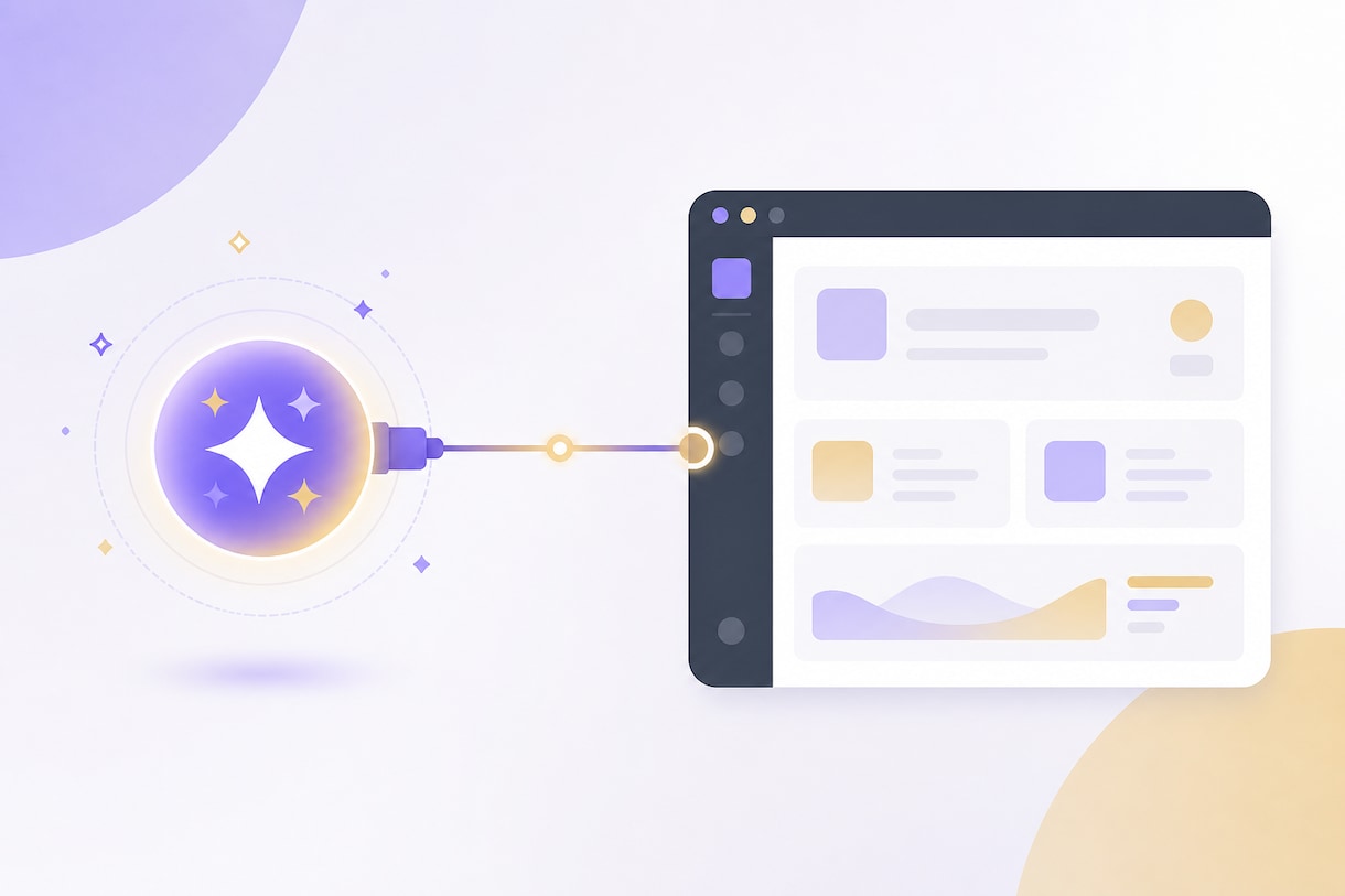 既存アプリにChatGPTを組み込みますます 既存Webアプリに LLM API を1機能分つなぎます イメージ1