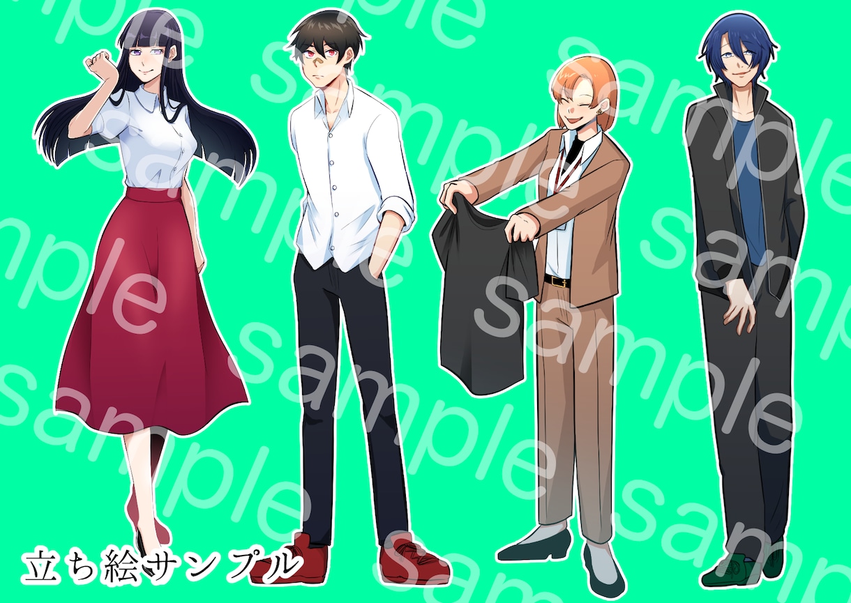 TPPG等に使用頂ける立ち絵作成致します TRPGセッションに彩りと臨場感を イメージ2