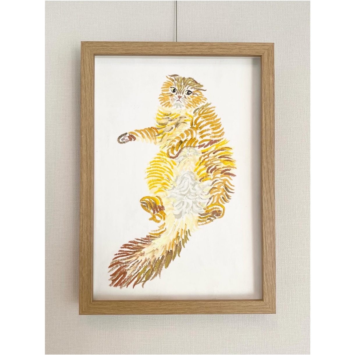 アートなペットイラストをクレヨンで描きます クレヨン画でデフォルメしたうちの子イラストをお手元に イメージ9