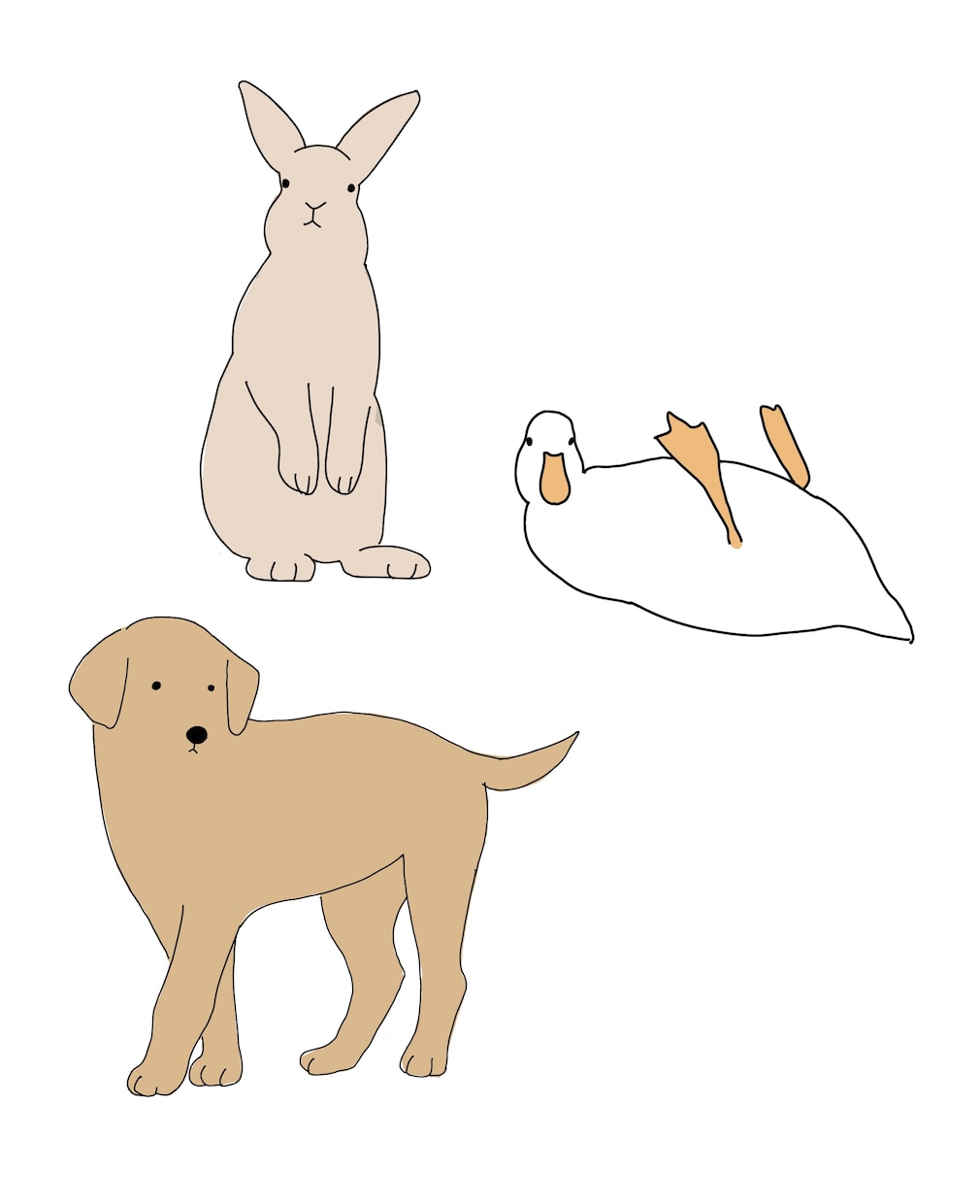 シンプルで可愛い動物のイラストを描きます ちょっとしたイラストをお探しの方、大歓迎です イメージ1