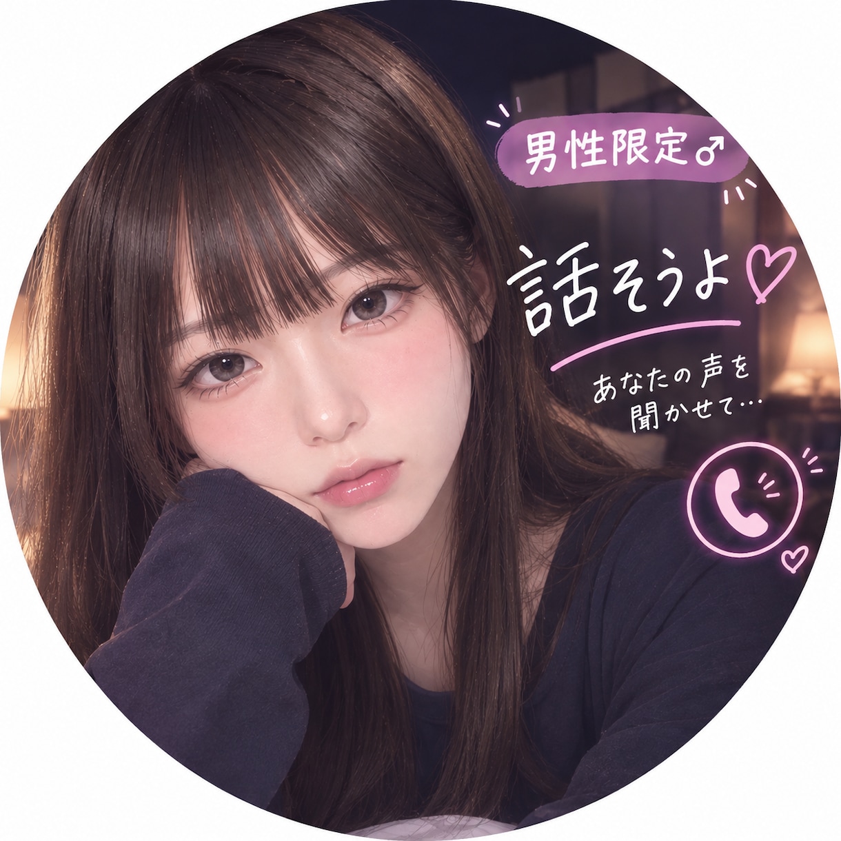 男性限定♡本音も秘密も優しく受け止めます 本音/秘密/恋愛/誰かに話したい/女性目線で聞きます話します イメージ1