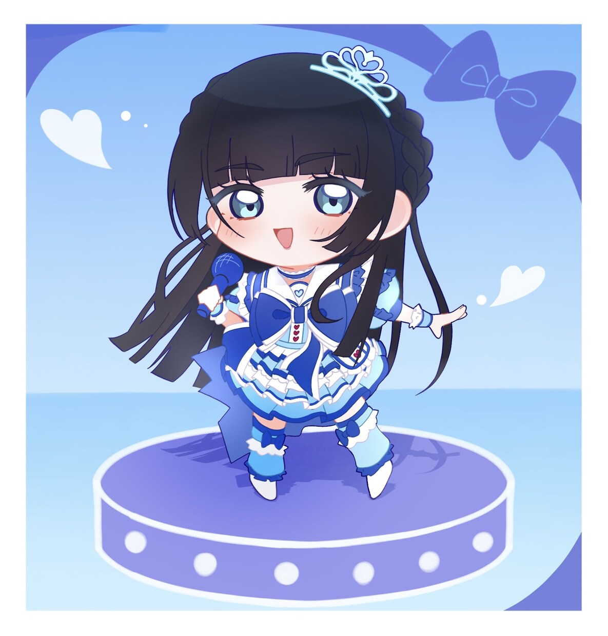 貴方だけのデフォルメイラスト描きます お顔はもちっと可愛さを残しつつスタイルのいいキャラを描きます イメージ1