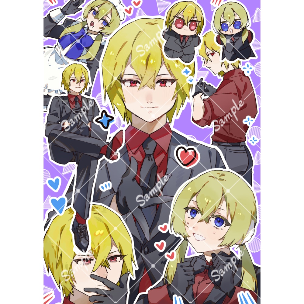 キャラ詰め合わせイラストを描きます 一次創作キャラクターを詰め合わせたイラストを制作します イメージ5