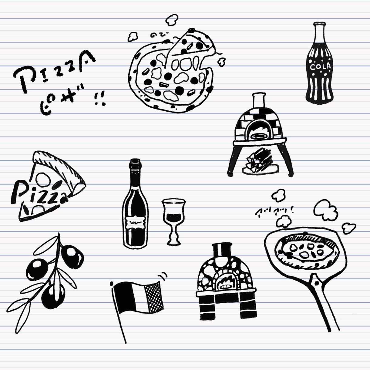 雑誌掲載｜味のある食べものイラスト描きます 商用可！ちょっとレトロで美味しそうなイラスト。モノクロ好き。 イメージ2
