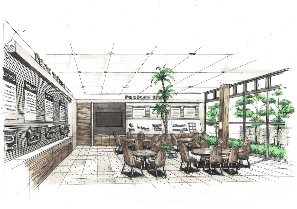 プロのクオリティ！手描きの建築パースを作成します 手描きならではの暖か味のあるタッチで、「想い」をカタチに！ イメージ8