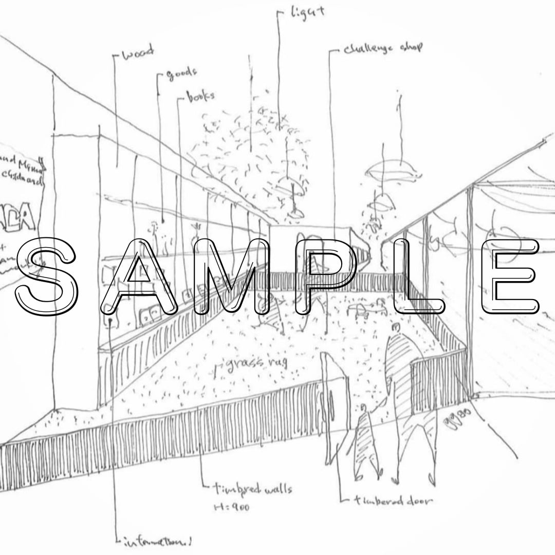 温かみと雰囲気のある手書きパース描きます 手書きパース・イメージパース・ラフスケッチはお任せください イメージ2
