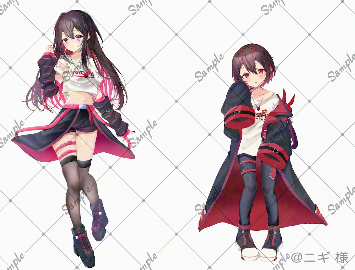 立ち絵、一枚絵、サムネ等イラスト全般制作します 商用利用◎グッズ、sns等VTuberや活動者さんに⭐︎ イメージ3