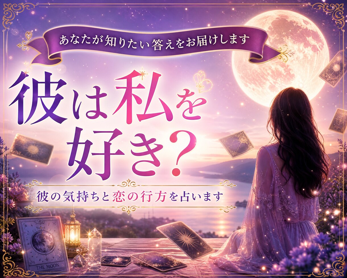 彼は私を好き？彼の気持ちと恋の行方を占います ～彼の気持ちを知って、不安な毎日から一歩踏み出しませんか。 イメージ1