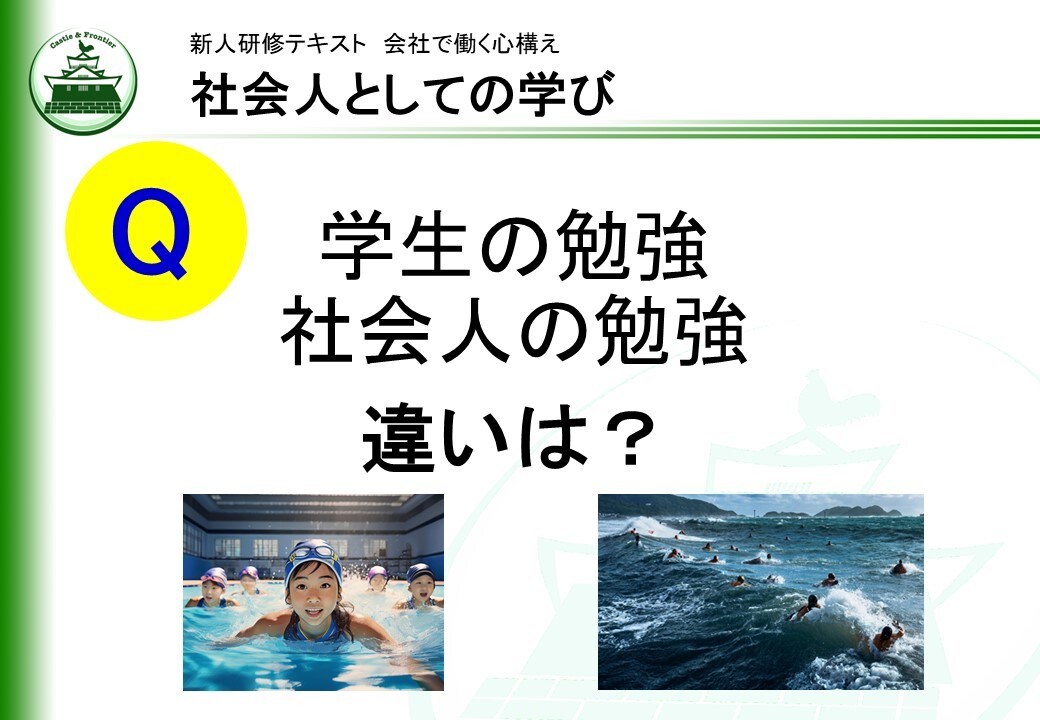 新人研修「会社で働く心構え」を提供します そのままでも使える台本付きパワポデータです。50%OFF! イメージ5