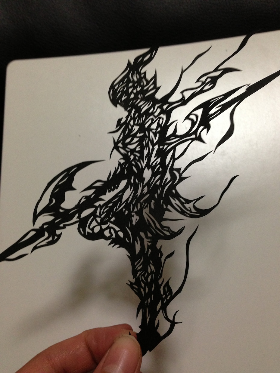お好みの絵を送っていただければ切り絵にします ただの絵とは違い、切り絵独特の雰囲気が楽しめますよ♪ イメージ2