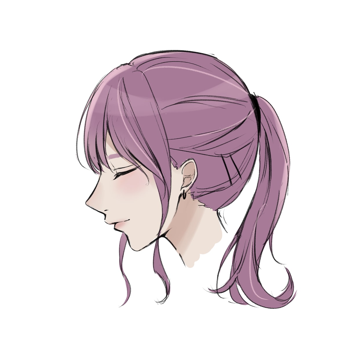 3日で！アイコンを描きます シンプルな横顔イラストお描きします❀·° イメージ2
