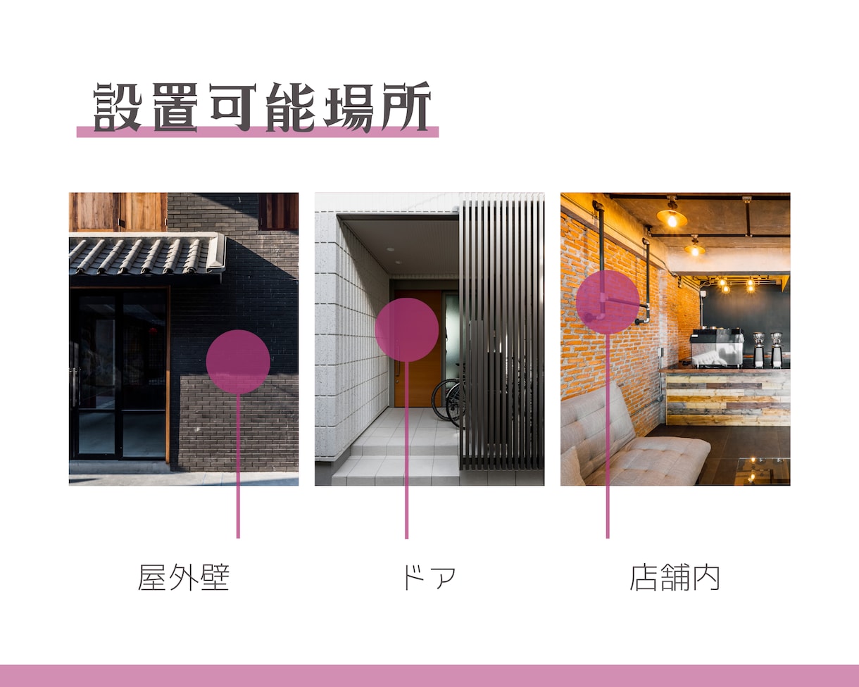 雨水、紫外線に強い【屋外用看板】製作して送ります 鮮明な印刷で遠くからでもはっきり見える、設置も簡単な小型看板 イメージ3