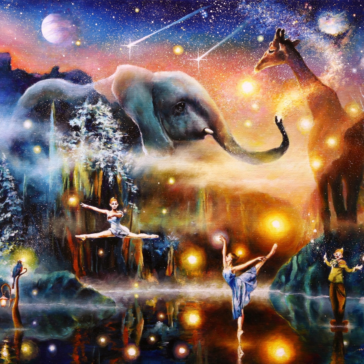 お祝いの絵や表紙絵などアナログ絵画を油絵で描きます 表紙絵／音楽ジャケット／商品ラベル／お祝いの絵／贈り物など イメージ2