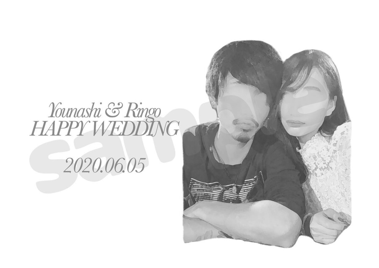 イラストオーダー！写真を元にしてイラスト制作します お誕生日祝い、出産祝い、結婚祝いにも。SNSのアイコンにも！ イメージ8