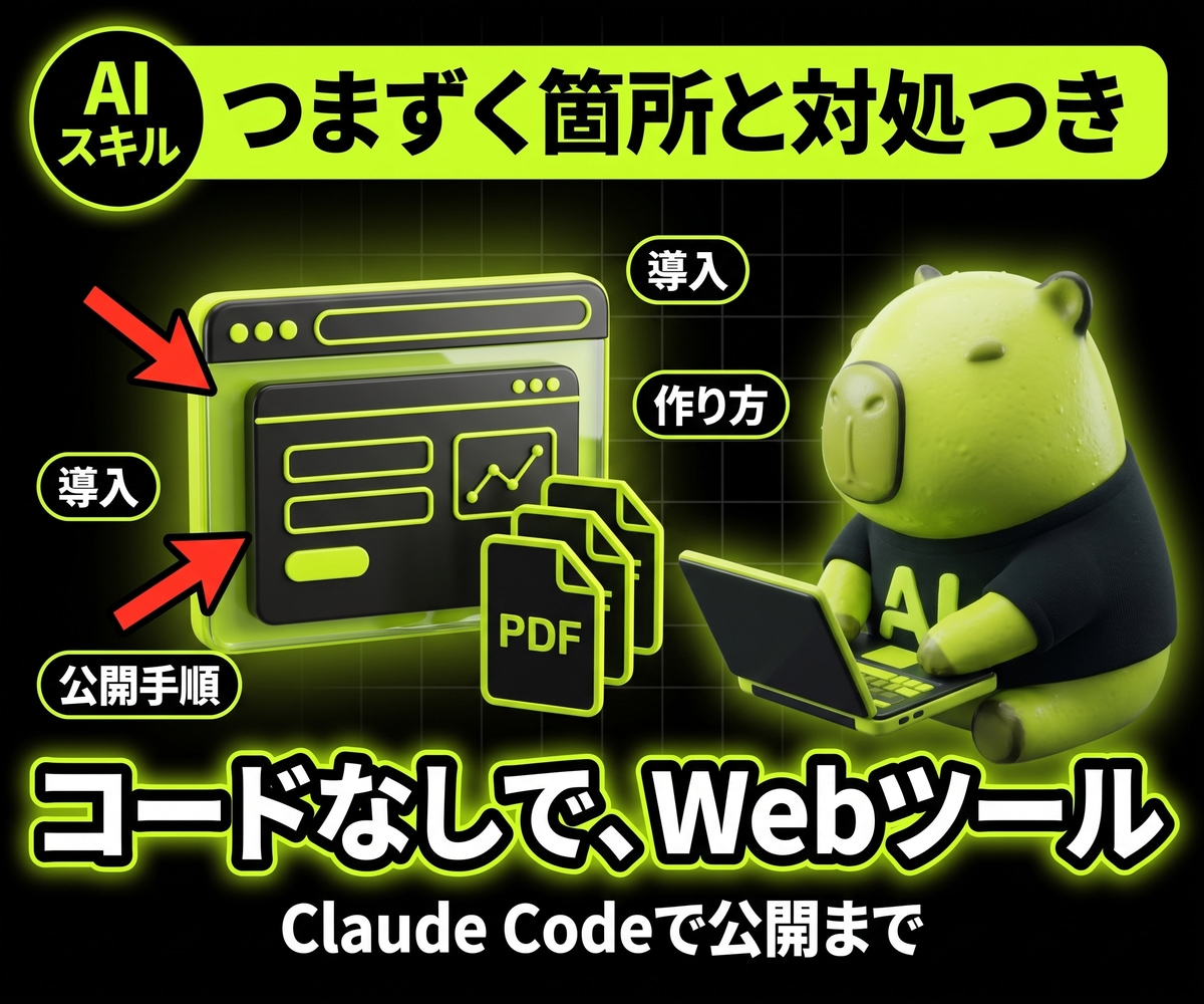 コードが書けなくてもWebツールを作れます Claude Codeで、公開までを一人で終わらせる手順 イメージ1