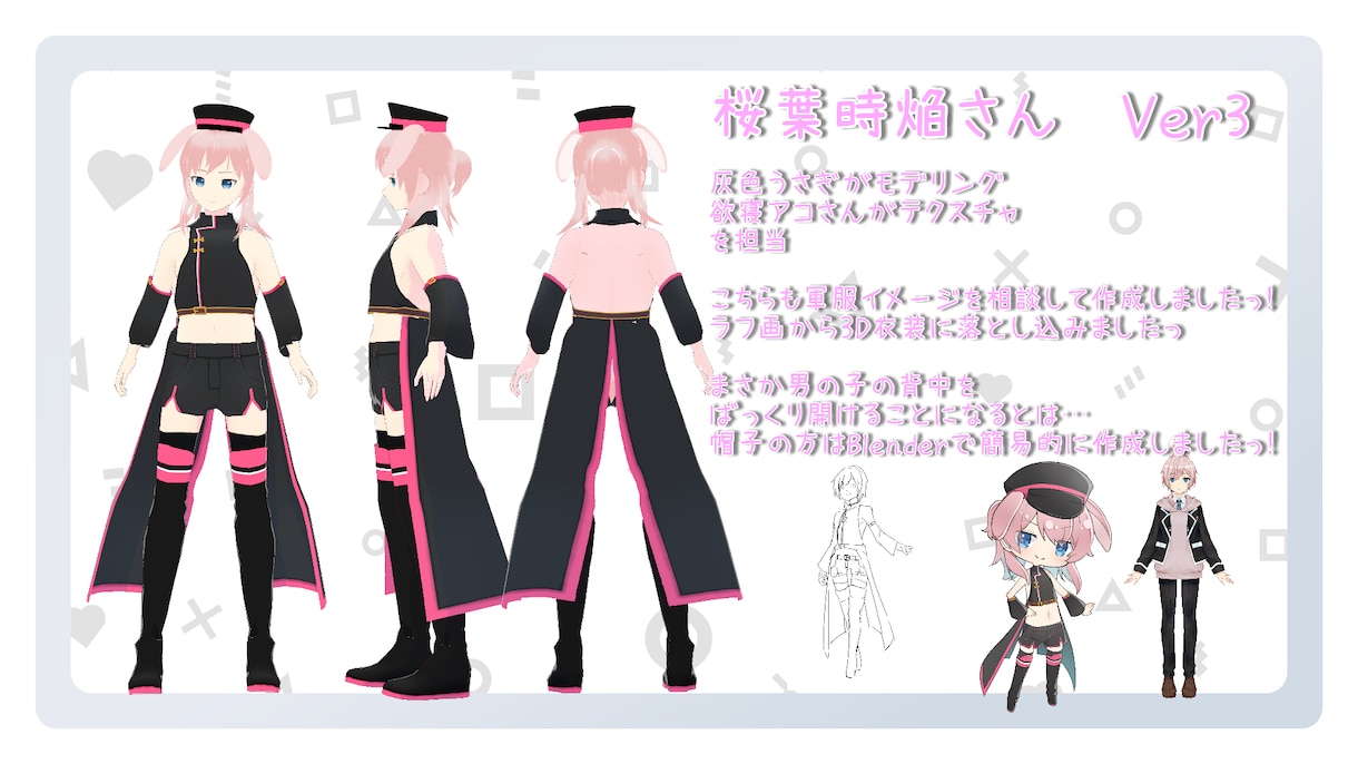 Vtuberの方の3D化お手伝いします しっぽ付きの方も対応可能です！ イメージ2