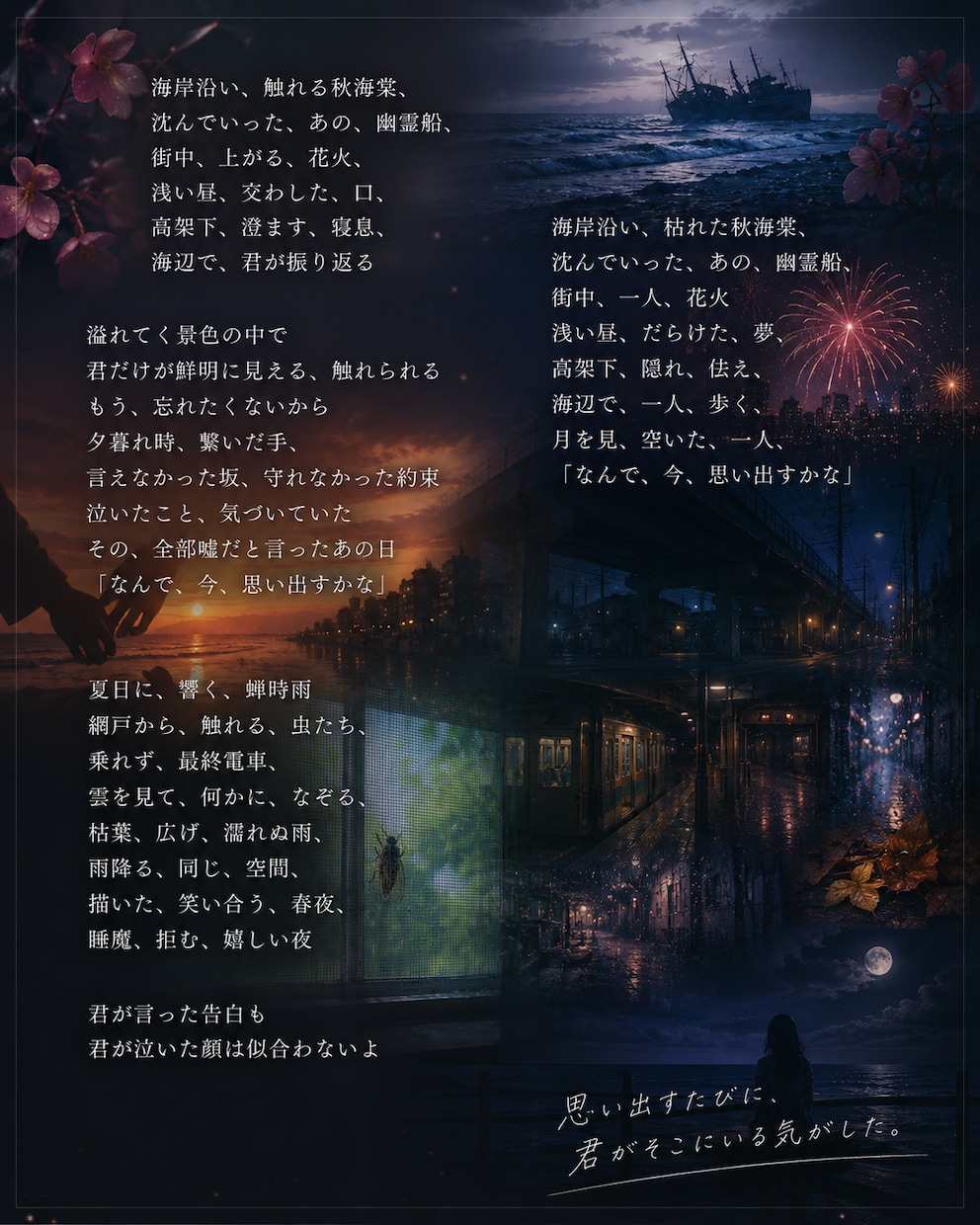 オリジナル楽曲の歌詞を制作します 映像的で印象に残るフレーズを提案 イメージ2