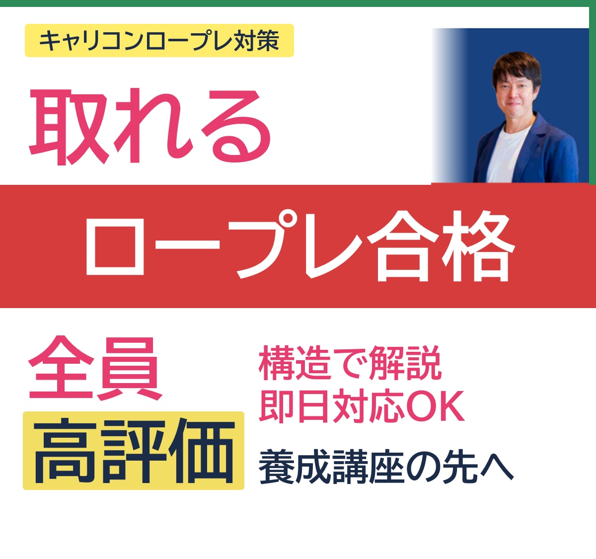 オールA合格の現役キャリコンがロープレ対策します オウム返しだけから脱却!全体構造と核心をお伝えします イメージ1
