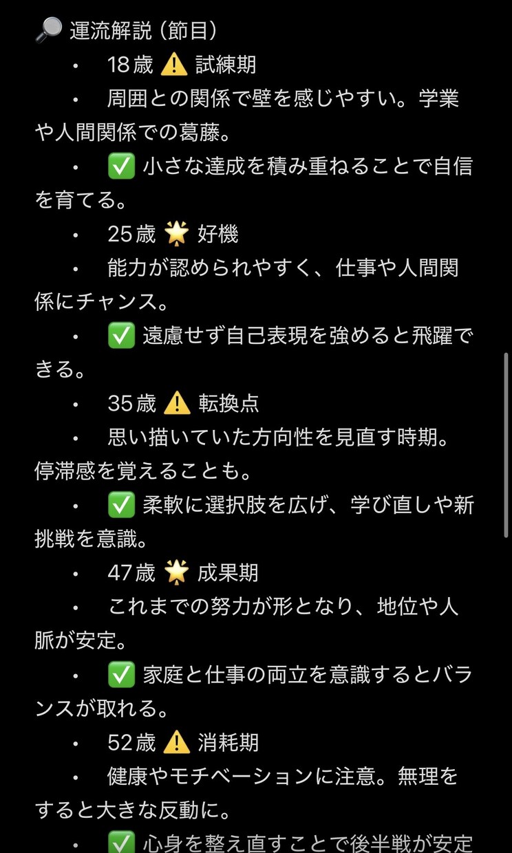 人生の強み弱みを見える化！運命グラフ鑑定いたします 名前と誕生日が描く世界で一つの運命図 イメージ4