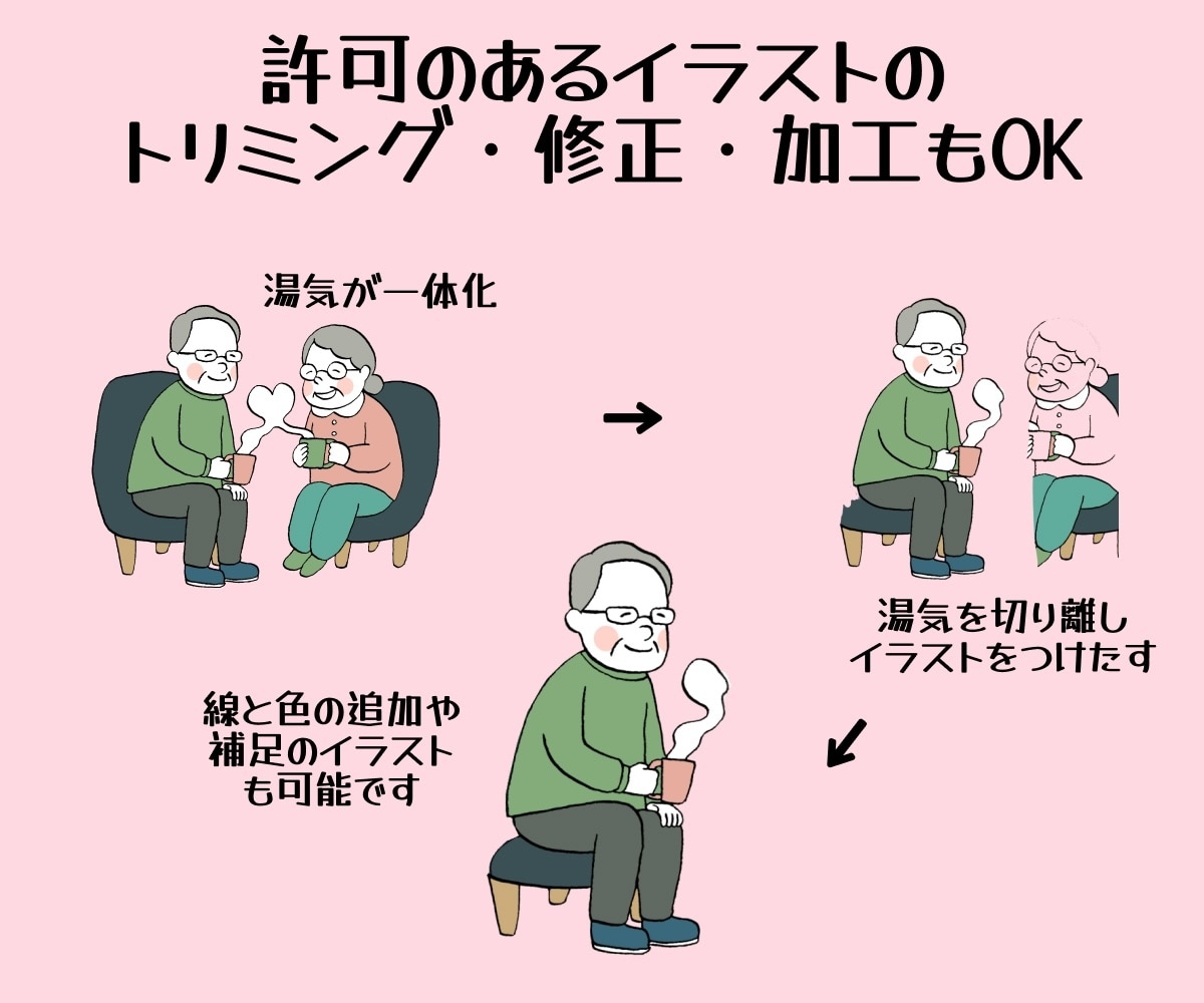 イラストや画像の背景透過・切り抜き・白抜きします 手描きでイラストを描き修正!画像を思いどおりに変化できます イメージ2