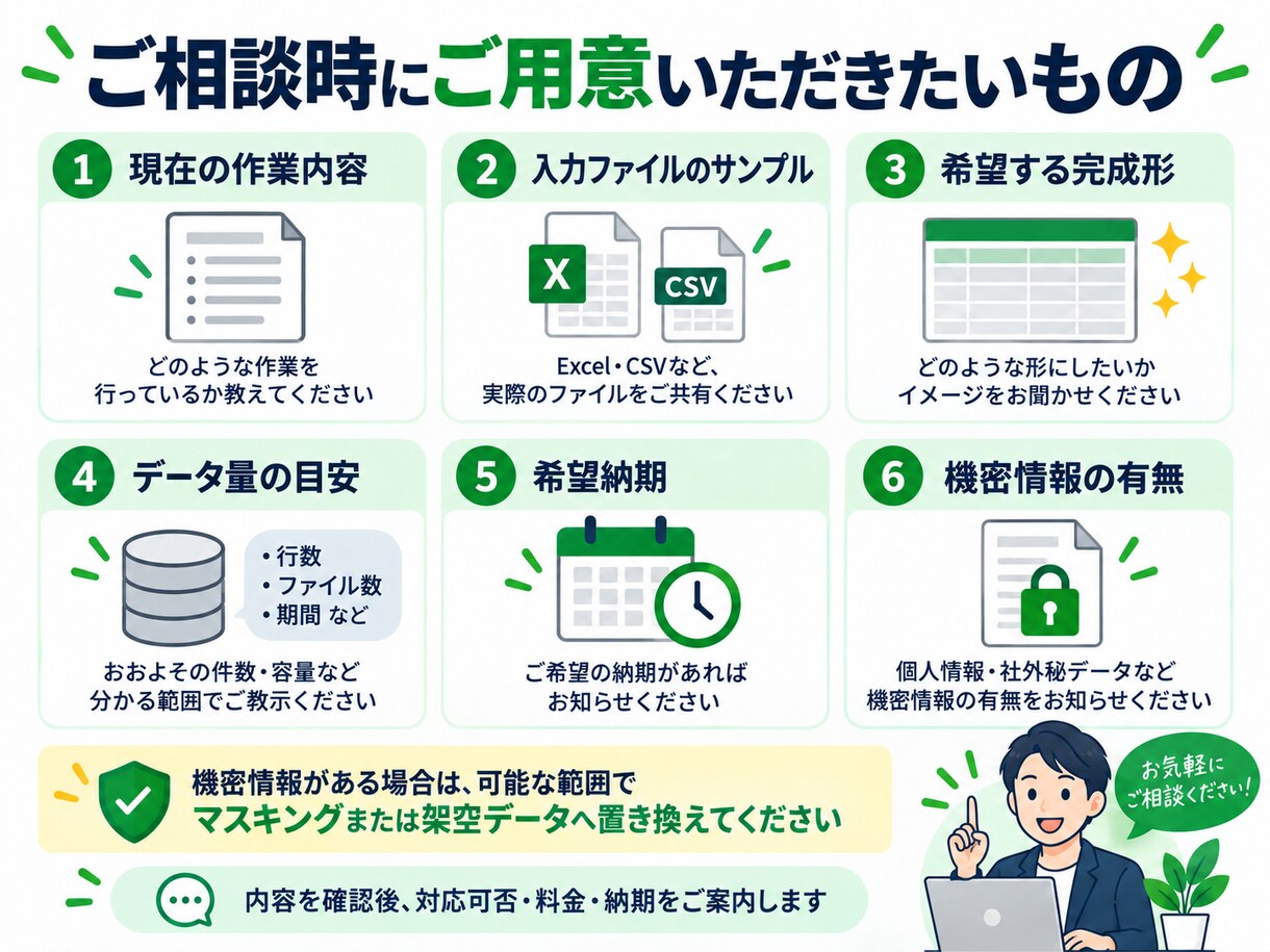 Excel・CSVの繰り返し作業を自動化します 集計・整形・転記など面倒な事務作業をラクにします イメージ7