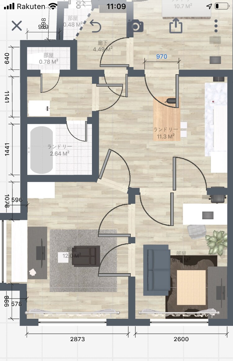 パース作成します！アパート、マンション、一軒家ます 平面図をみても、実際どう見えるの？不安を形にします！ イメージ7