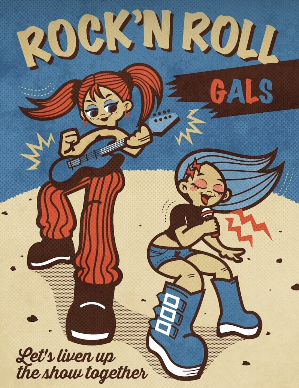 レトロ&ポップ&カートゥーンなキャラクター描きます グッズやポスター、MVなどに展開可能です イメージ1