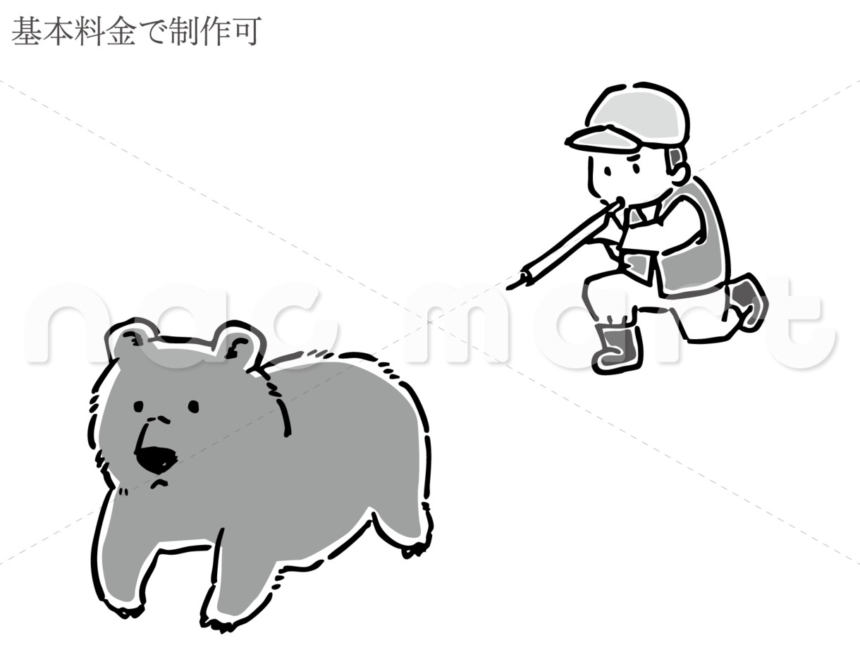 記事・資料を親しみやすくする白黒イラスト作成します 提供スピーディー！やわらかいタッチのガチ手描きモノクロ挿絵 イメージ2