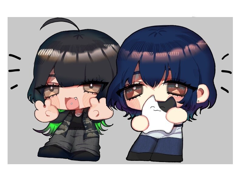 もちもちのデフォルメイラストを描きます デフォルメ～等身高めまでご対応可能です イメージ3