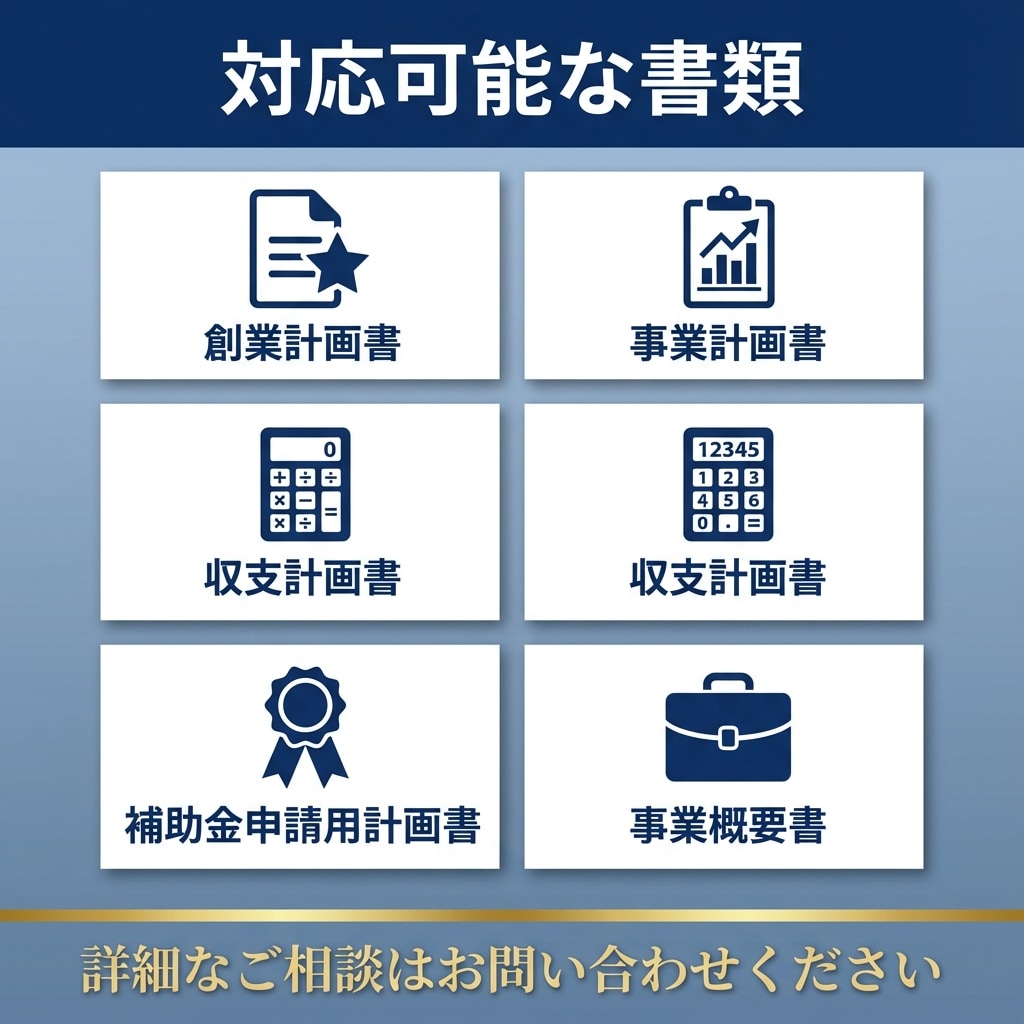 行政書士×FPが事業計画書を作成します 融資・補助金申請に使える計画書を作成 イメージ3