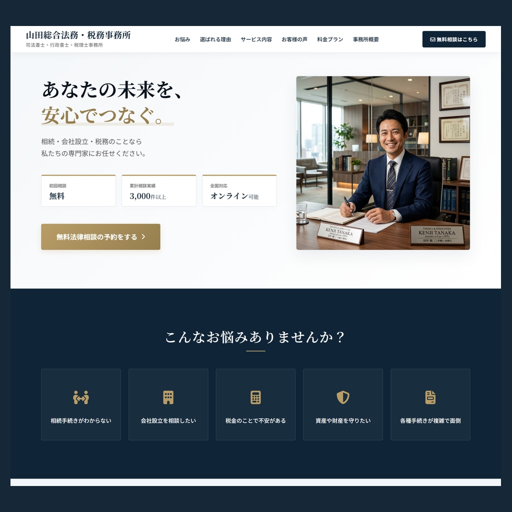 女性向け特化！第一印象で魅せる上品なLP作ります 第一印象で信頼を獲得！サロン・コスメ・士業・工務店まで対応 イメージ2