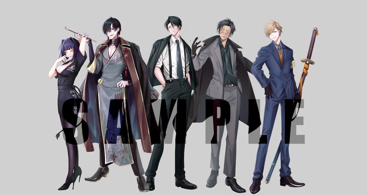 キャラクター立ち絵作成します TRPG（配信などにも！）の立ち絵などを作成いたします！ イメージ2
