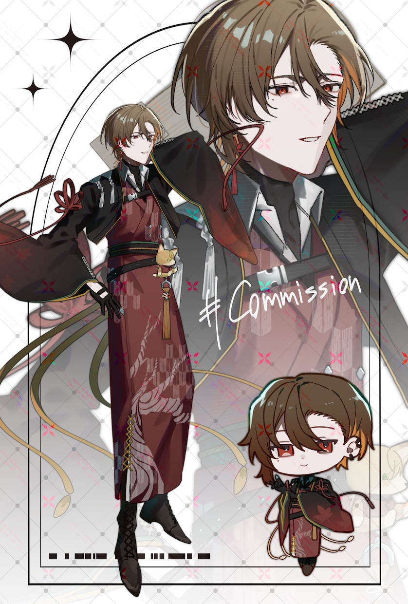 TRPG,キービジュアルなどの立ち絵を描きます かっこいい、色彩暗めのキャラクターを描きます！ イメージ4