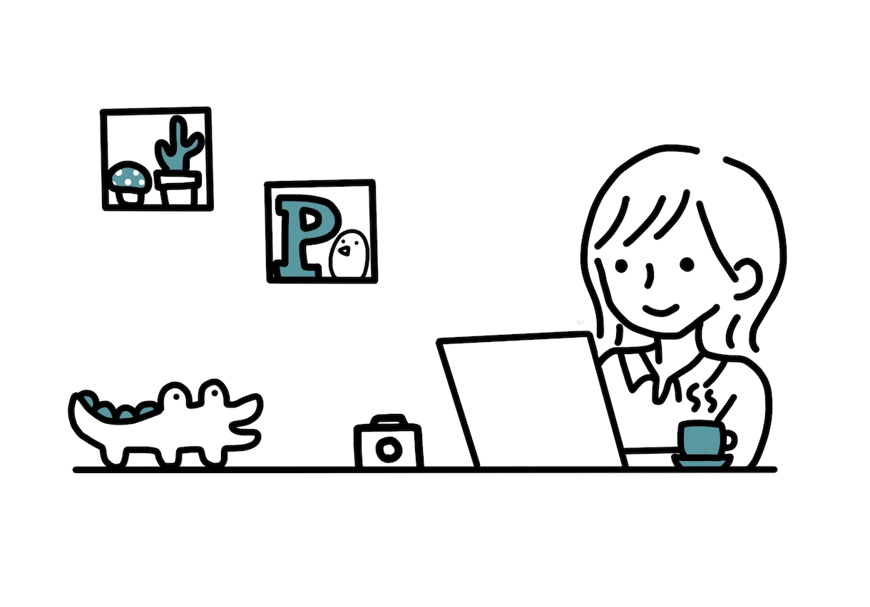 シンプルでわかりやすいイラストを描きます 【SNS・商用利用OK】シンプルな線画イラストを作成します！ イメージ2