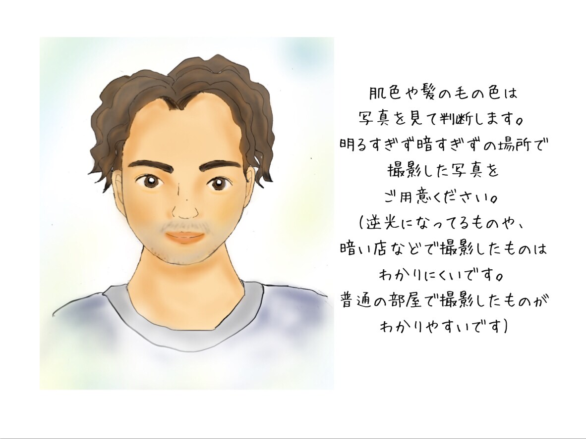 プレゼントにも使えるバストアップの似顔絵描きます ほら、あなたの顔はこんなにも魅力的！ イメージ6
