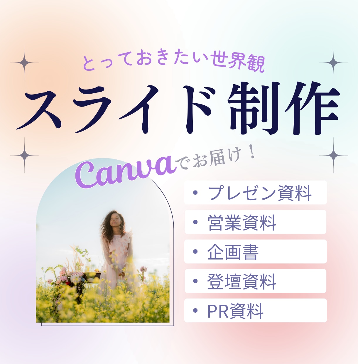 Canvaで世界観に特化したプレゼン資料を作ります セミナー・プレゼン用の、心に残るスライド提案資料をデザイン イメージ1