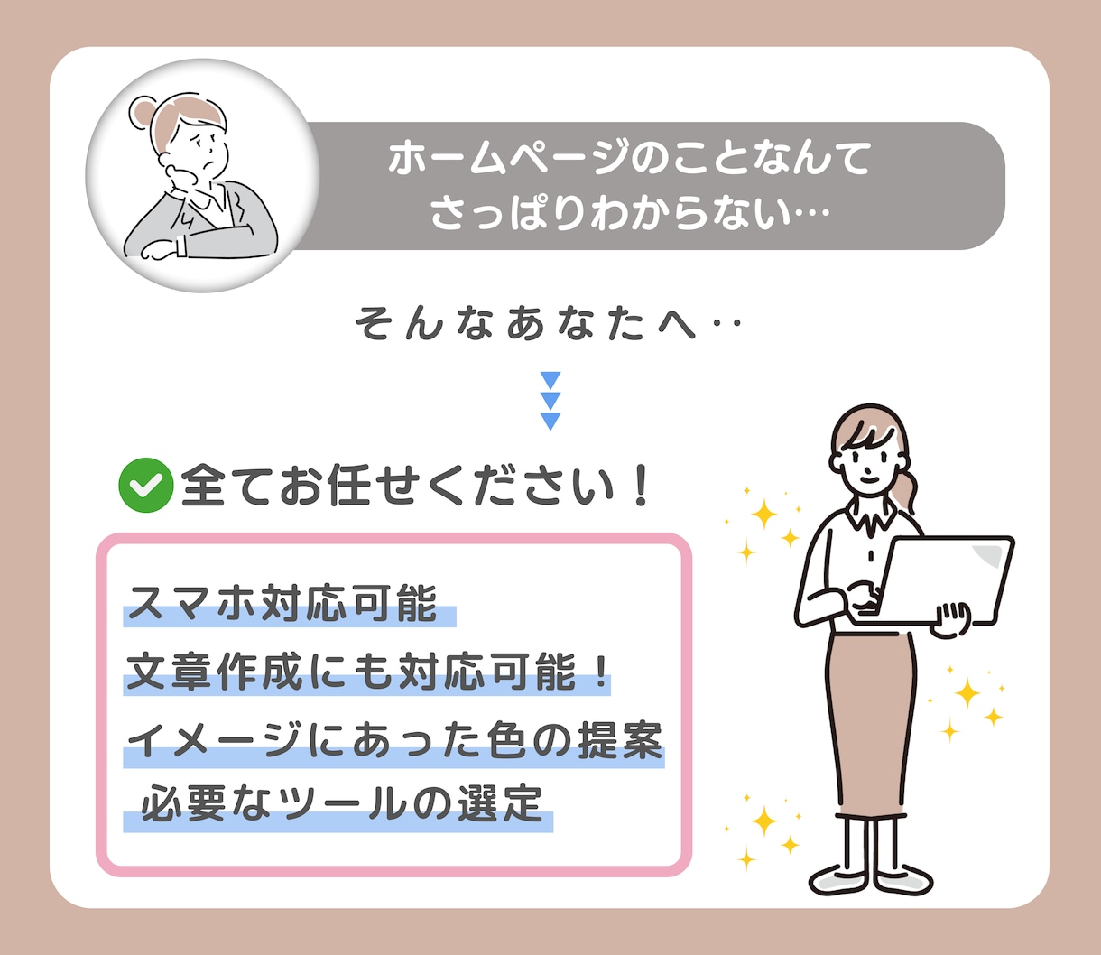 簡単運用！Wixで女性向けHPお作りします 納品後、Wixの操作方法もレクチャーいたします！ イメージ4