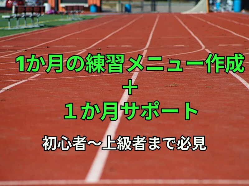 初心者必見長距離走トレーニング個別指導します 【元実業団選手＆箱根駅伝出場】現役教員・陸上指導歴10年以上 イメージ1
