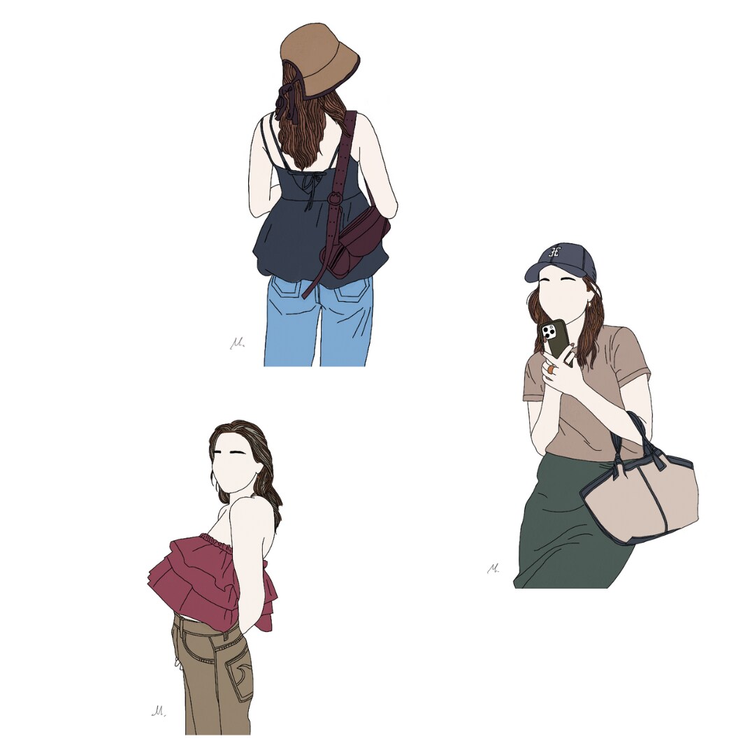 シンプルに大切な人とのおしゃれなイラストを描きます 大切な人のプレゼントにも喜んでもらえるようなイラストです イメージ3
