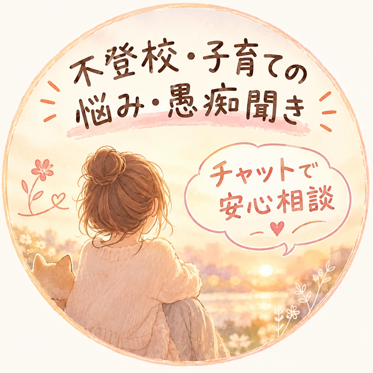 不登校のママです。お辛い気持ち共感してお聞きします 子供の不登校で困ってる方、気持ちに寄り添い話しを聞きます。 イメージ1