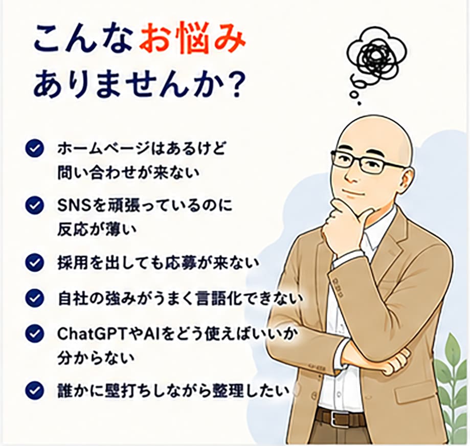 あなたの会社やお店の「魅力」を「見える化」します まだ気づけていない「魅力」「強み」を一緒に言語化しましょう! イメージ2