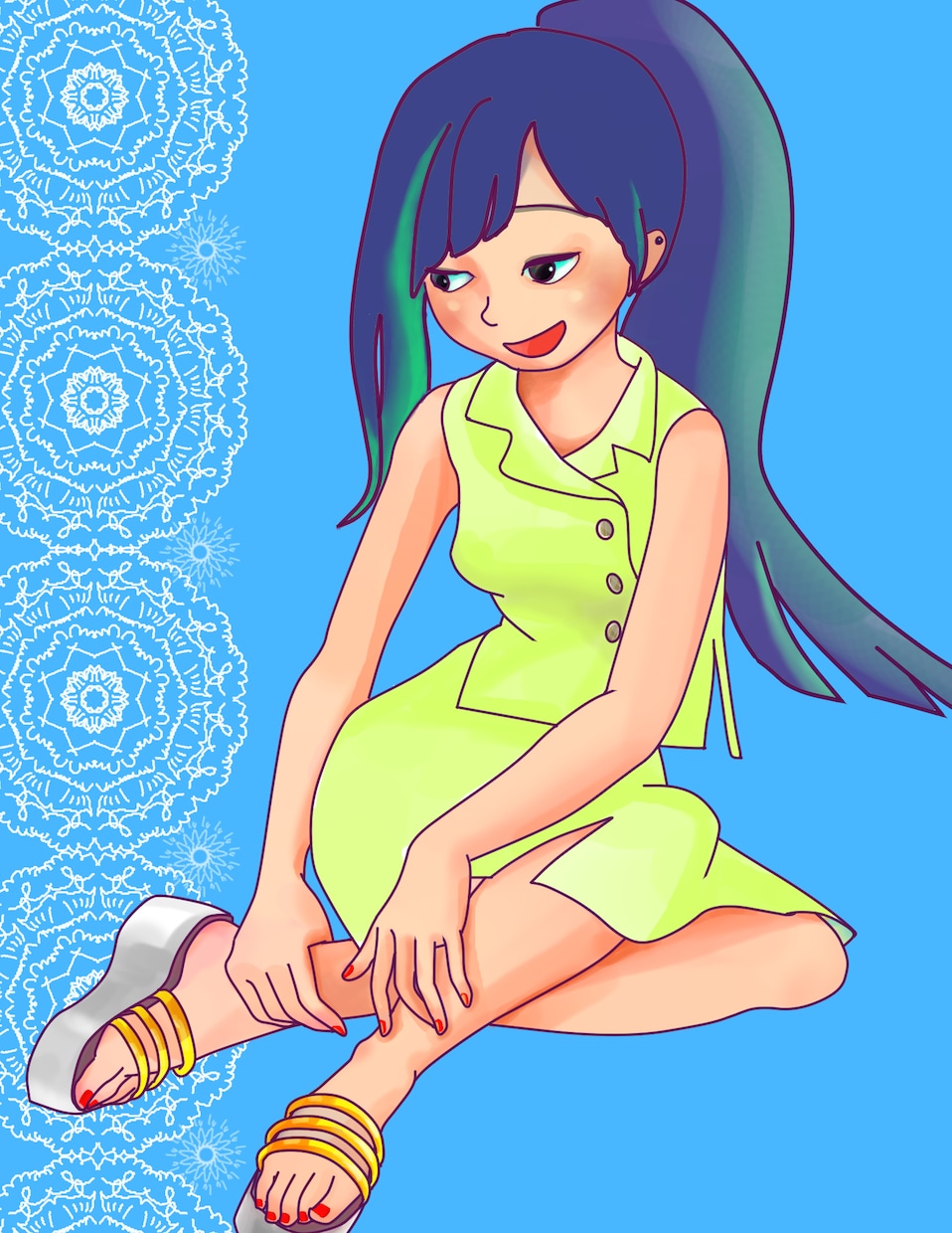 女の子のイラスト受付ます かわいい　和風　かっこいい系用途に合わせます イメージ9