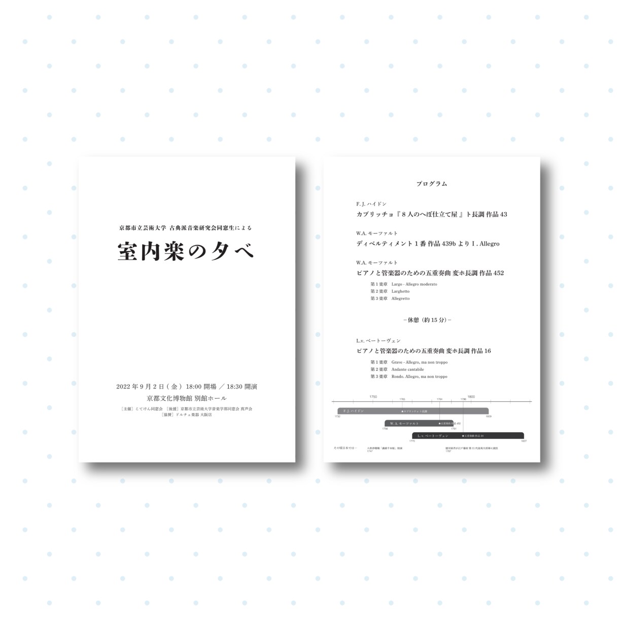 チラシ・プログラム・チケットまとめて制作します 音楽家のためのチラシセットサービス イメージ3