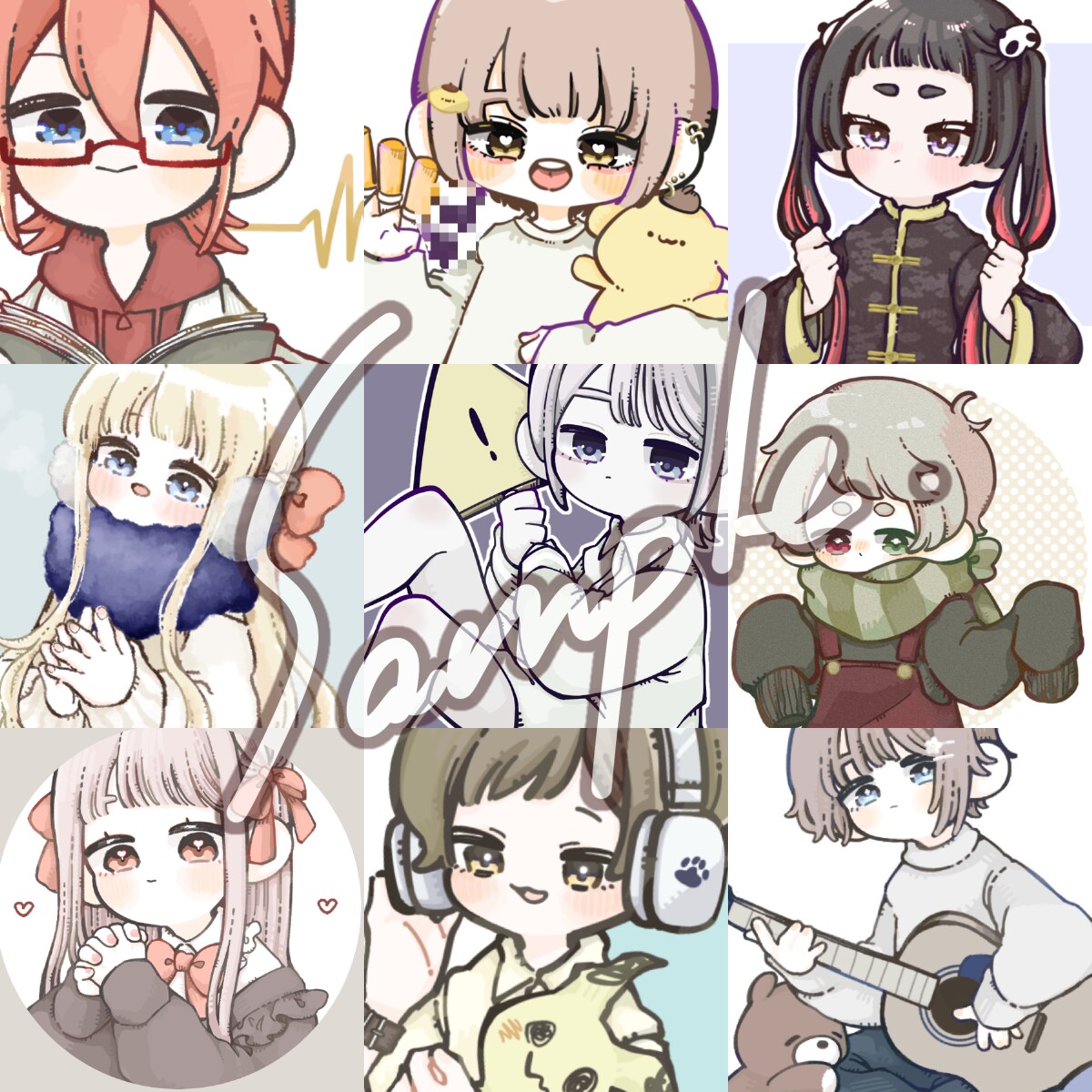 SNS用アイコンお描きします あなただけのオリジナルイラスト イメージ1